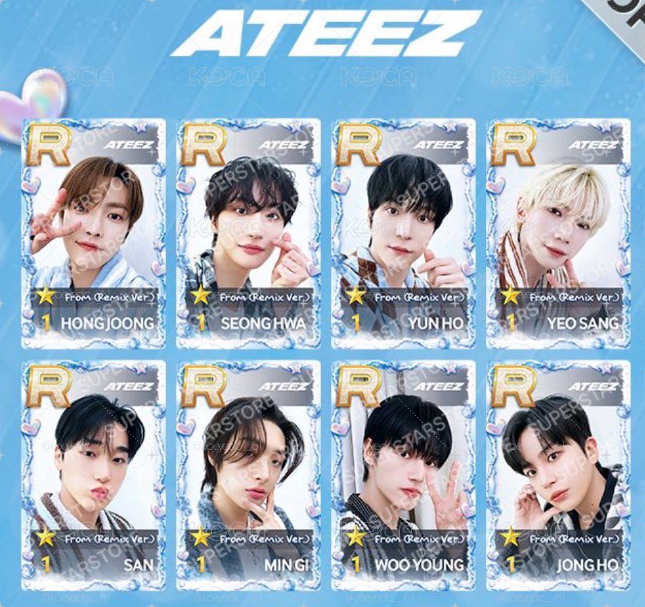 🪜ATEEZ SUPERSTAR 遊戲卡 
