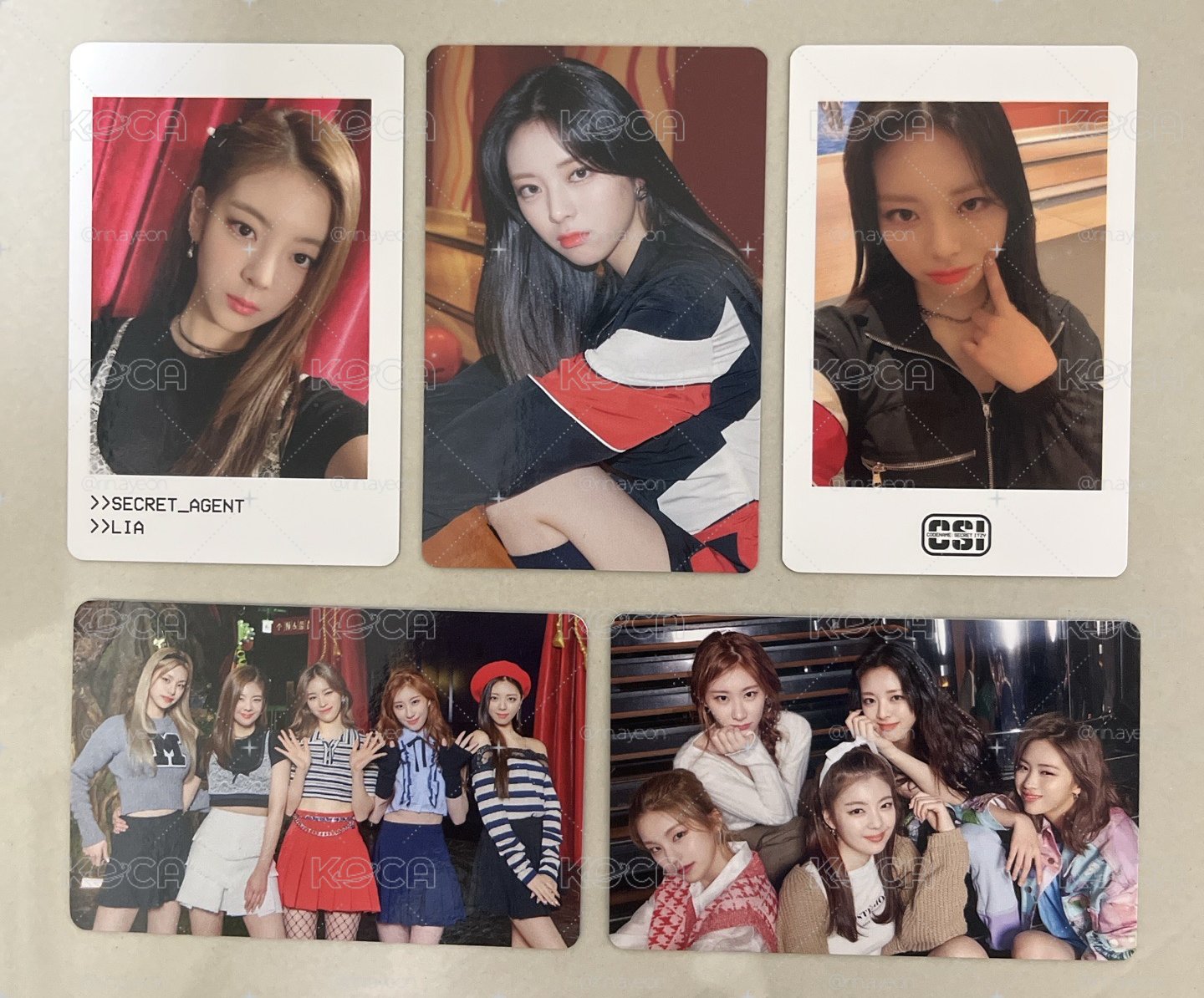 Itzy CSI隨機小卡