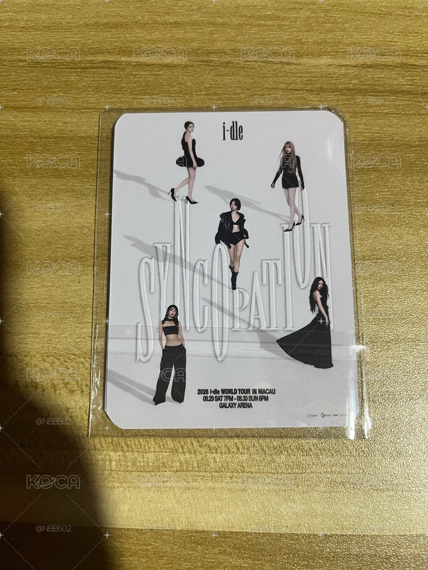 《🏰現貨》 I-dle 澳門場 入場卡 day2 一套5成員