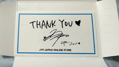 JYP JAPAN 感謝卡
