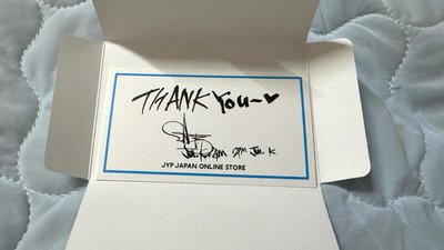 JYP JAPAN 感謝卡