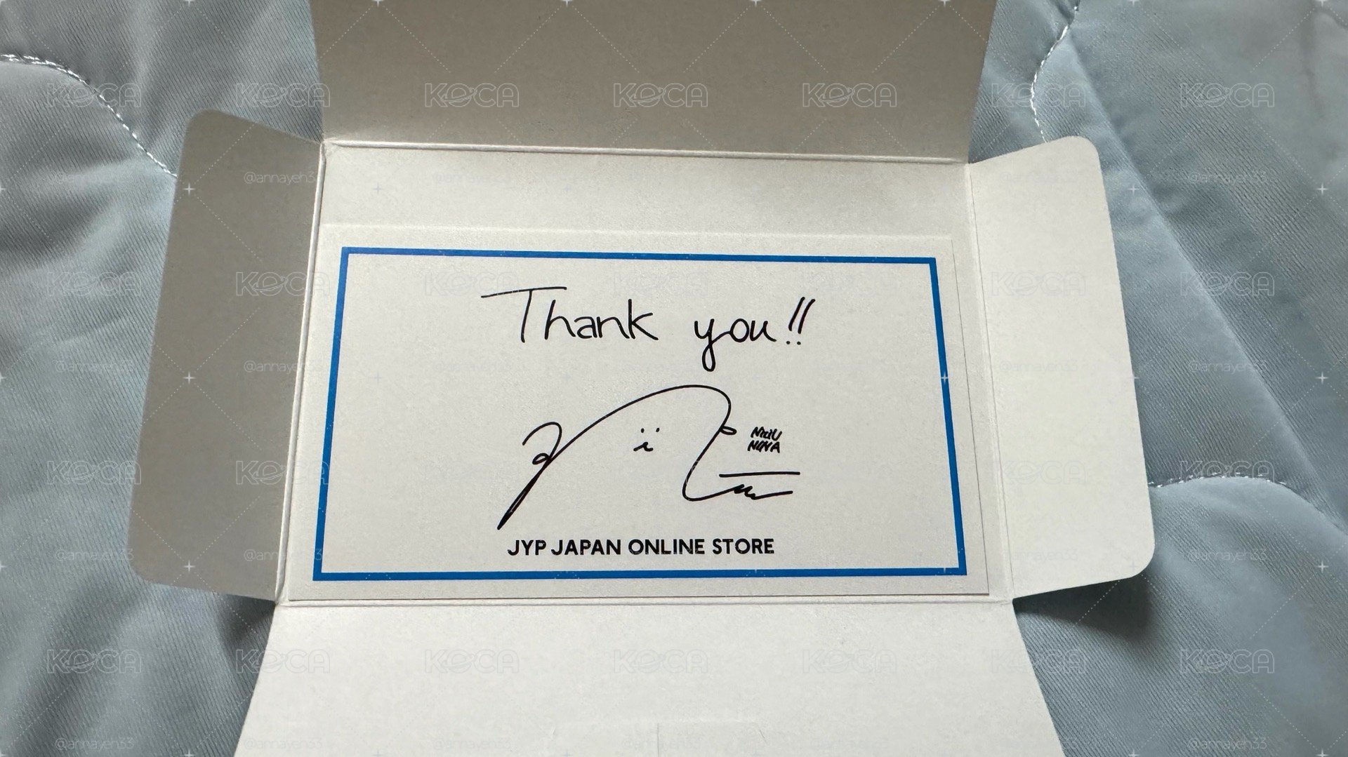 JYP JAPAN 感謝卡