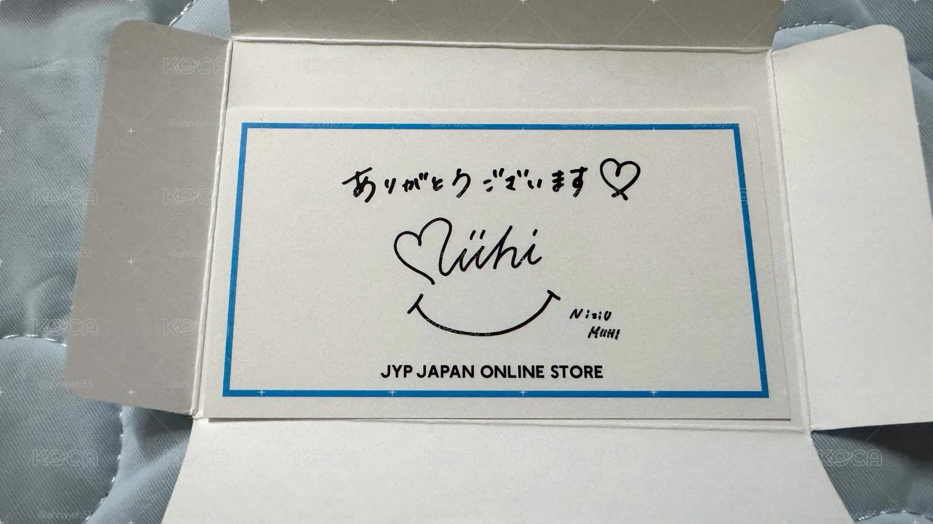 JYP JAPAN 感謝卡
