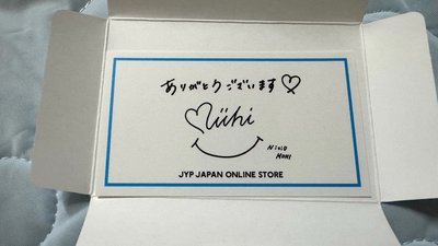 JYP JAPAN 感謝卡