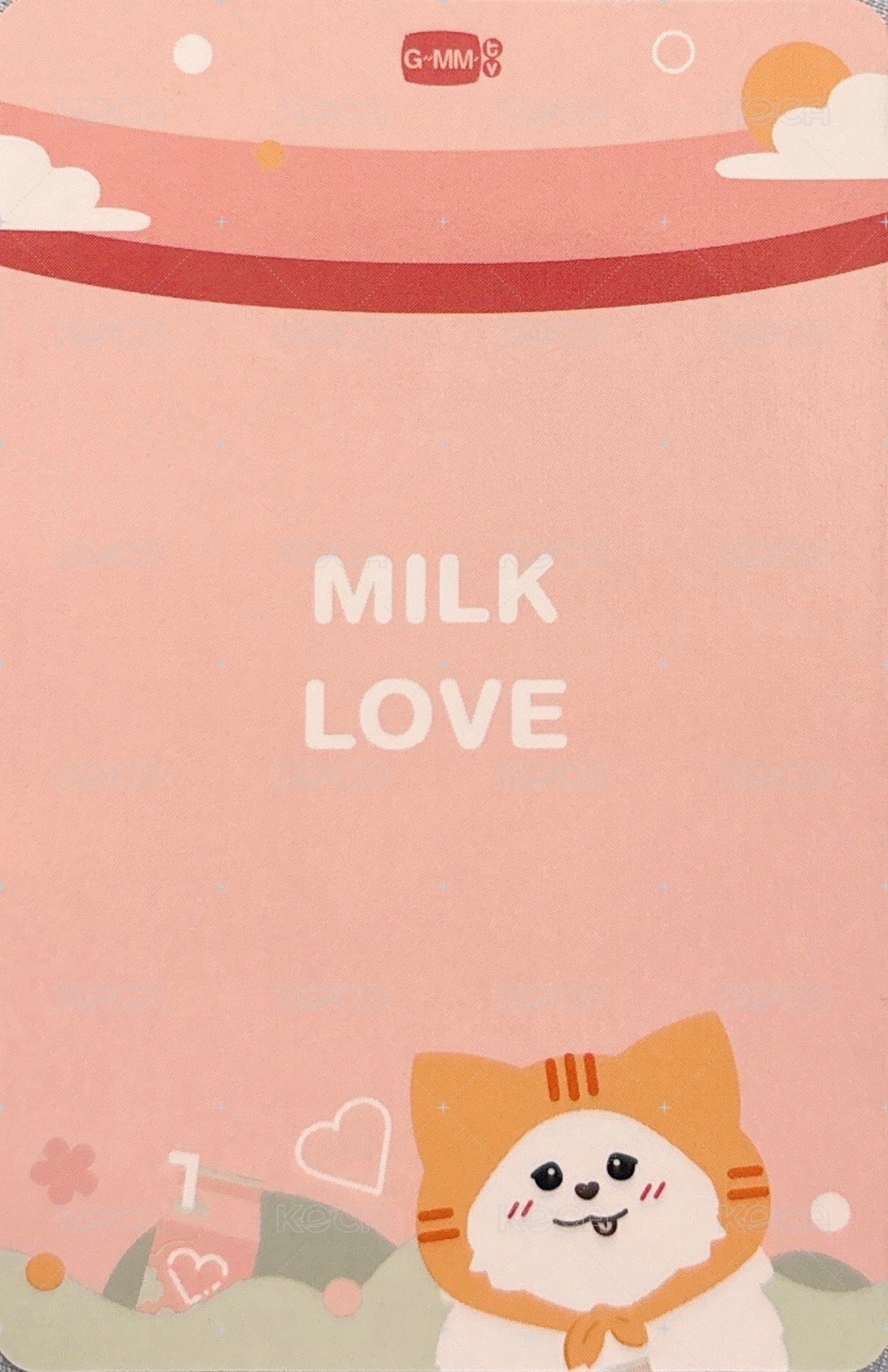 25 1月書展 MILKLOVE 周邊卡  背面