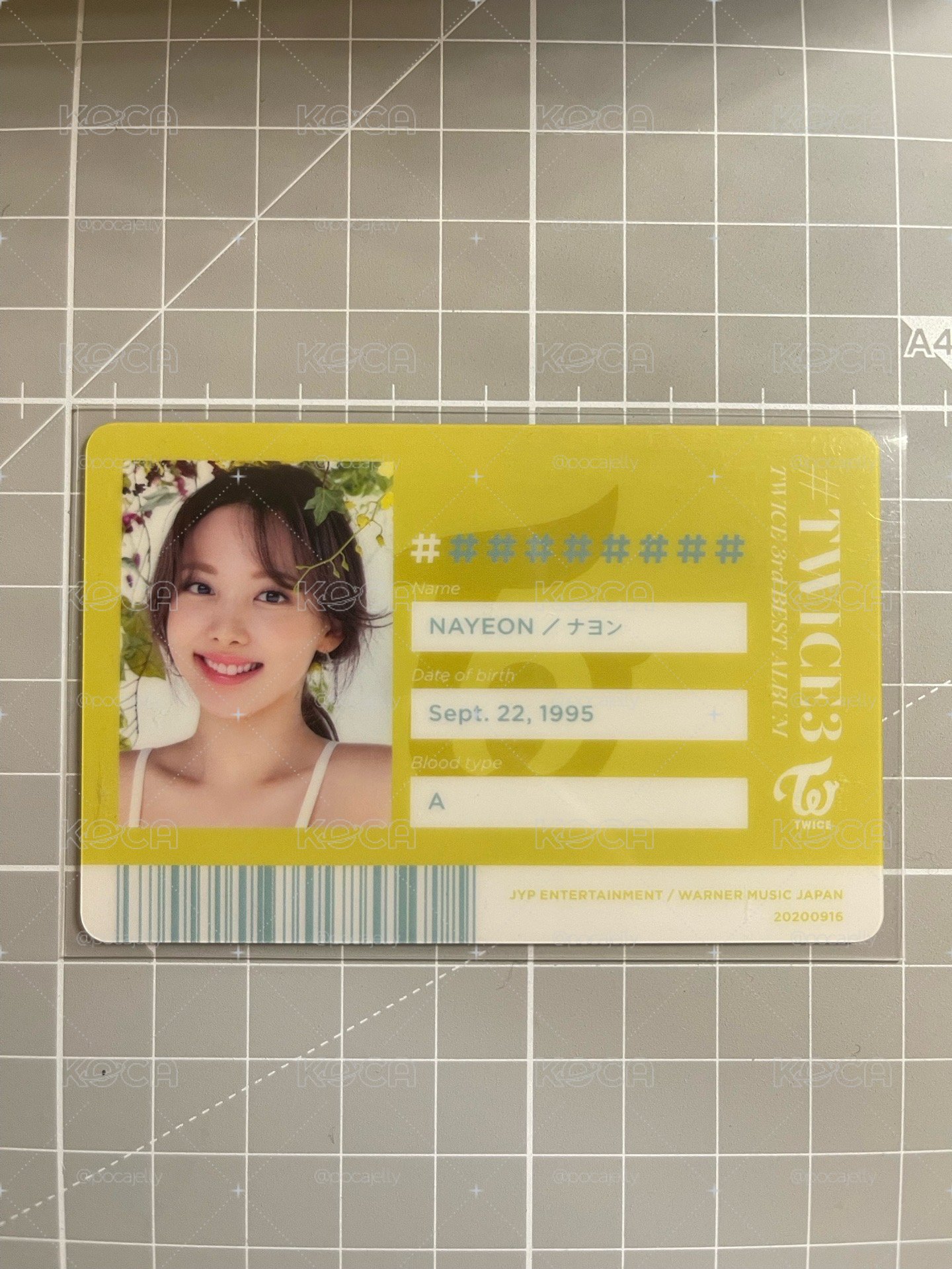 TWICE 娜璉 #TWICE3 ID卡 小卡