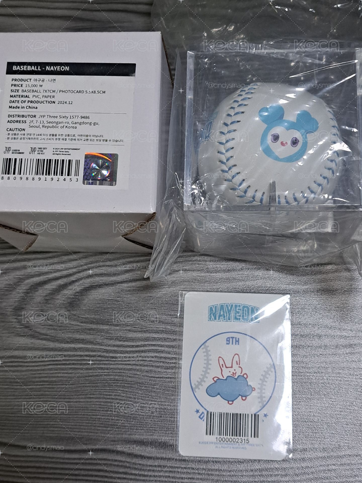 9周年絕版棒球含卡 娜璉🩵