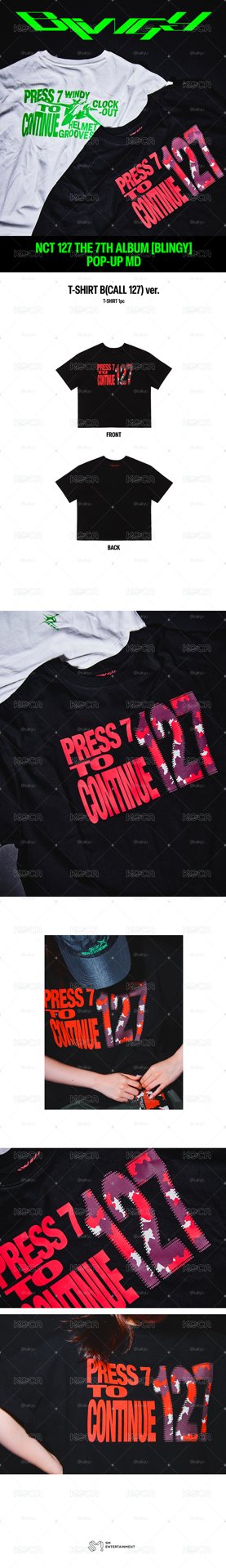 代購 Nct 127 T-shirt_call 127 ver.