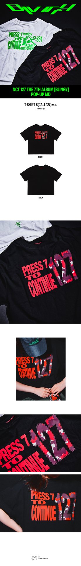 代購 Nct 127 T-shirt_call 127 ver.