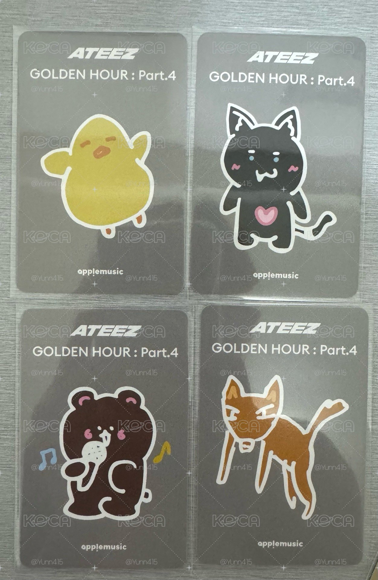 傘to簽撕頁+坐坐卡+小動物卡