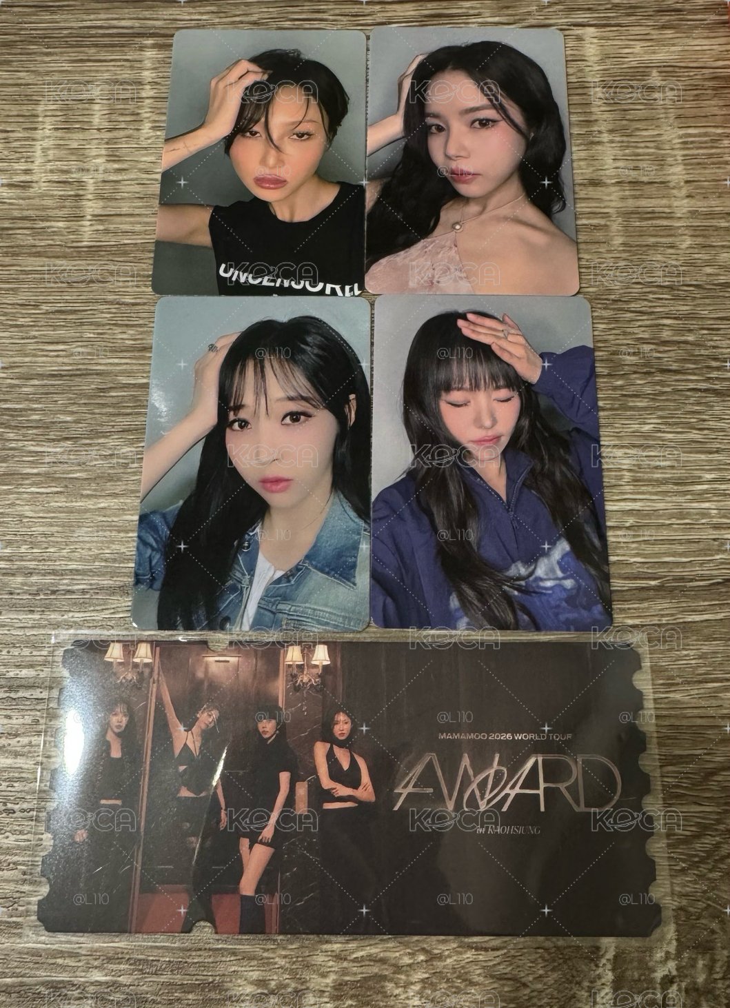 mamamoo 小卡一套