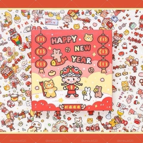 全新未拆封現貨100張入可愛唯美手帳貼紙禮盒