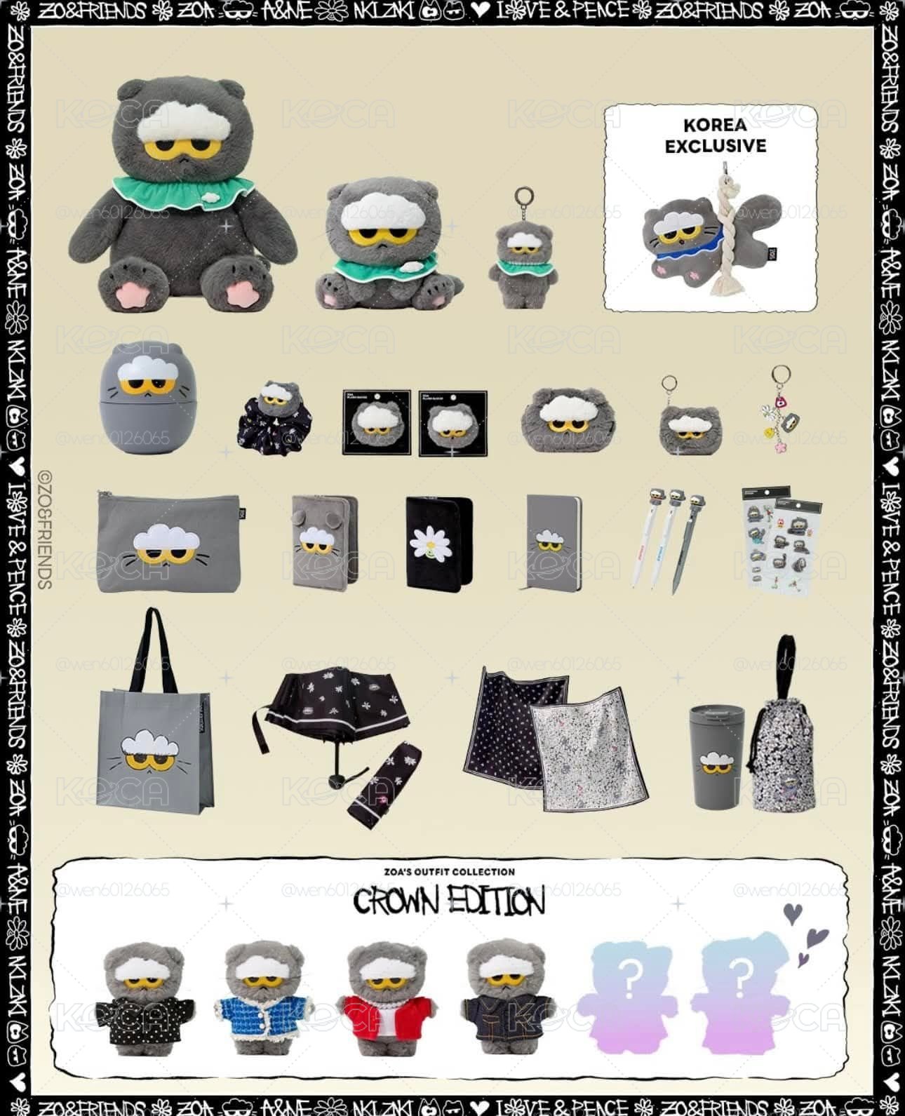 【GD×ZOA】ZO&FRIENDS gdragon 招財貓 娃娃 吊飾 護照套