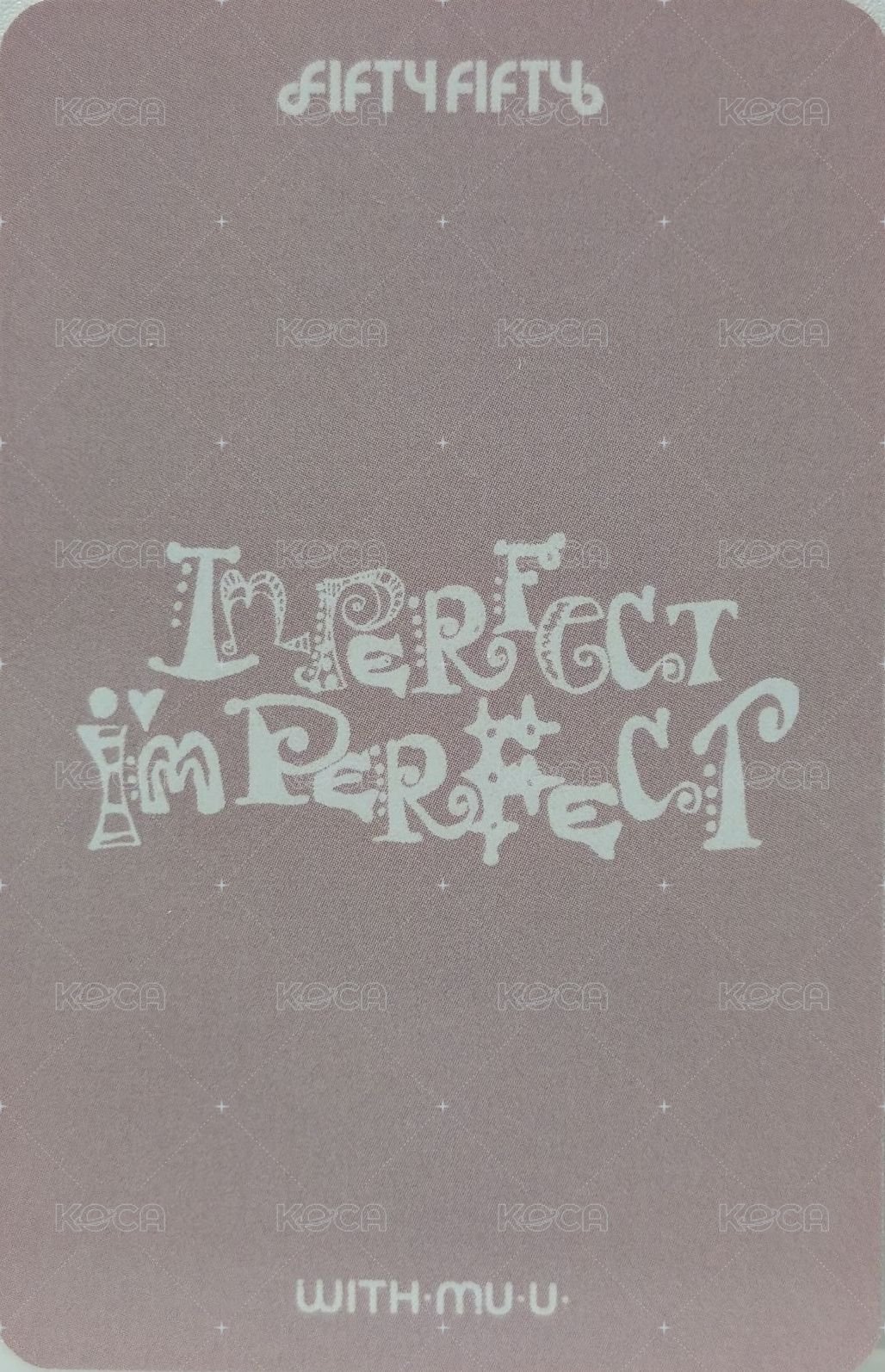 Imperfect-I'mperfect wm 1對1視訊 簽售卡 C ver. 背面