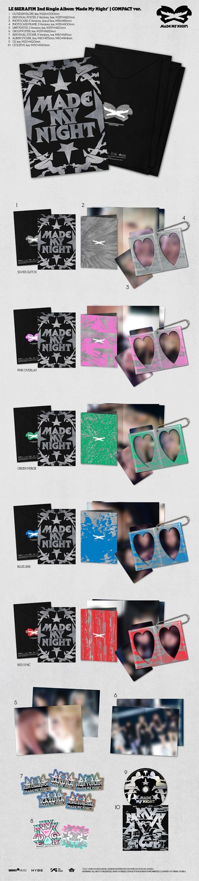 [Pre-Order~9/3] LE SSERAFIM [MADE my Nightt] SW通路