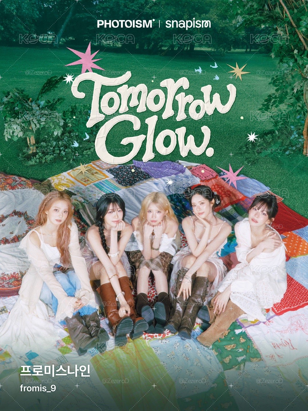 fromis_9 TOMORROW GLOW X photoism 人生四格卡 代印 1組兩張