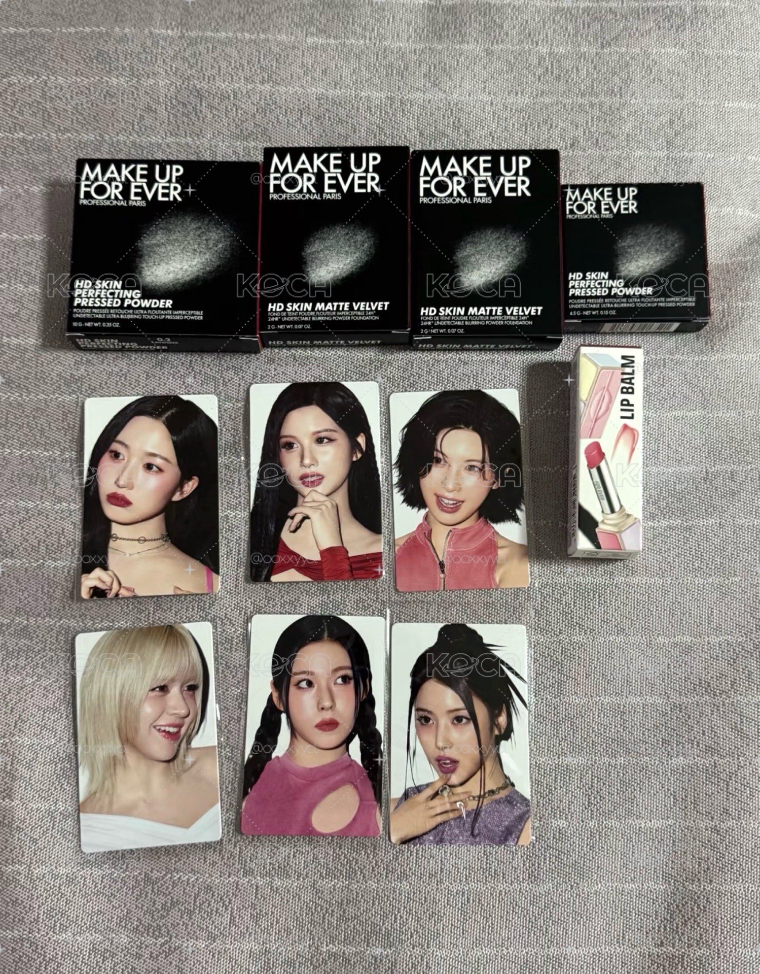 Make Up For Ever 代言卡一套中背