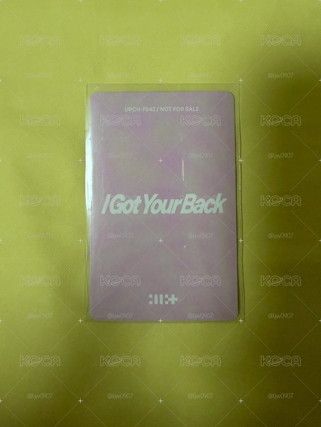 I Got Your Back 初回限定盤 專輯卡 （Wonhee)