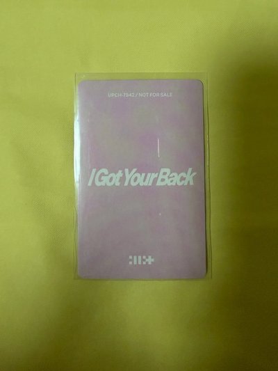 I Got Your Back 初回限定盤 專輯卡 （Wonhee)