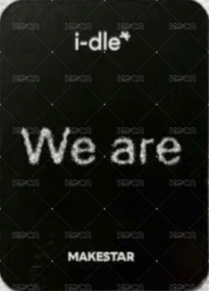 We are ms 5.0 幸運卡 迷你卡 懟臉 背面