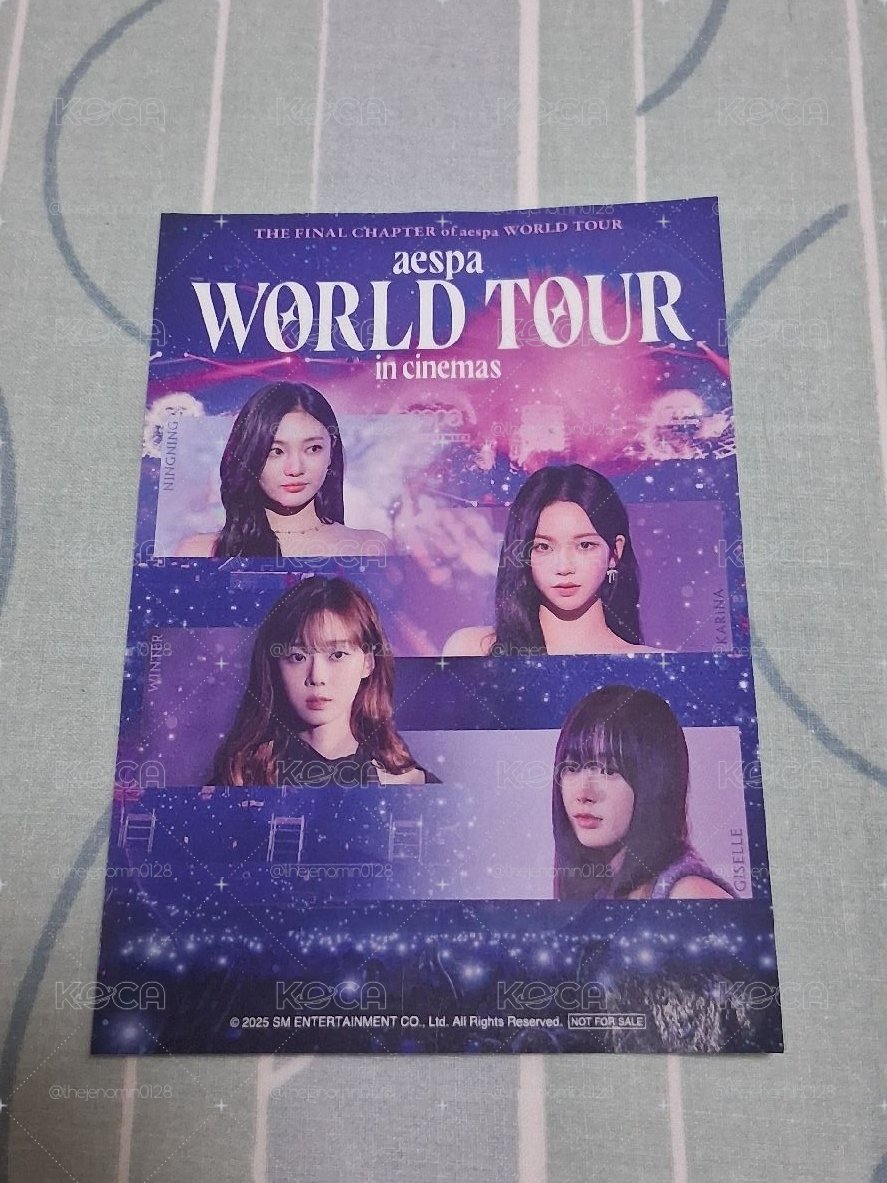aespa:WORLD TOUR IN CINEMAS DVD/BD 特典貼紙