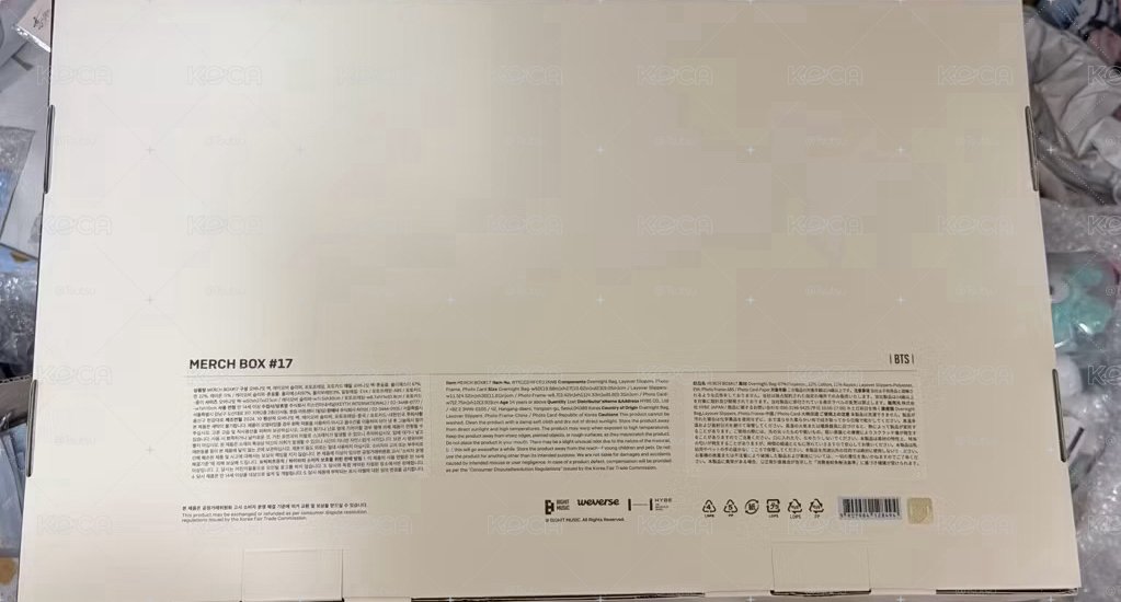 【現貨二手 僅包包】BTS 絕版 merch box #17 貴婦會員禮 金泰亨 包