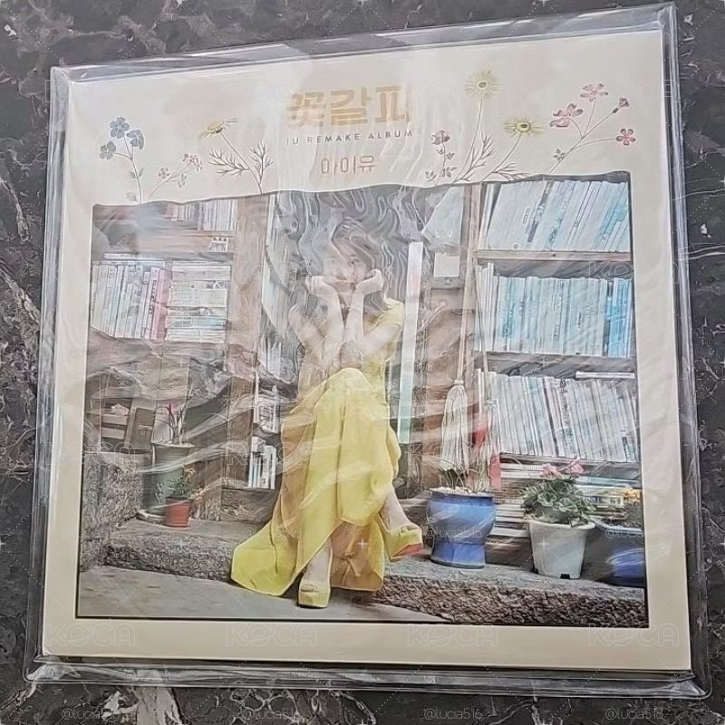 IU 花書籤 黑膠 再版