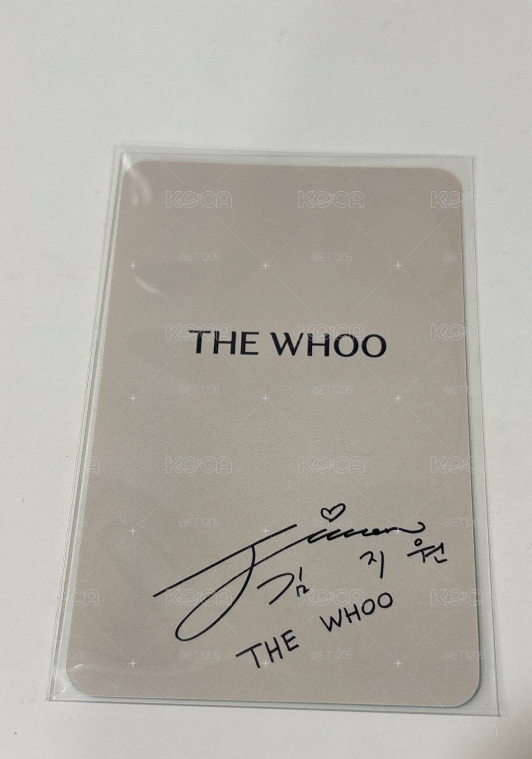 金智媛The whoo小卡