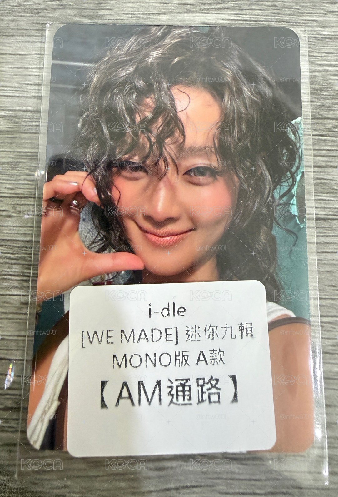i-dleMinnie We made am 預售 特典卡 A ver