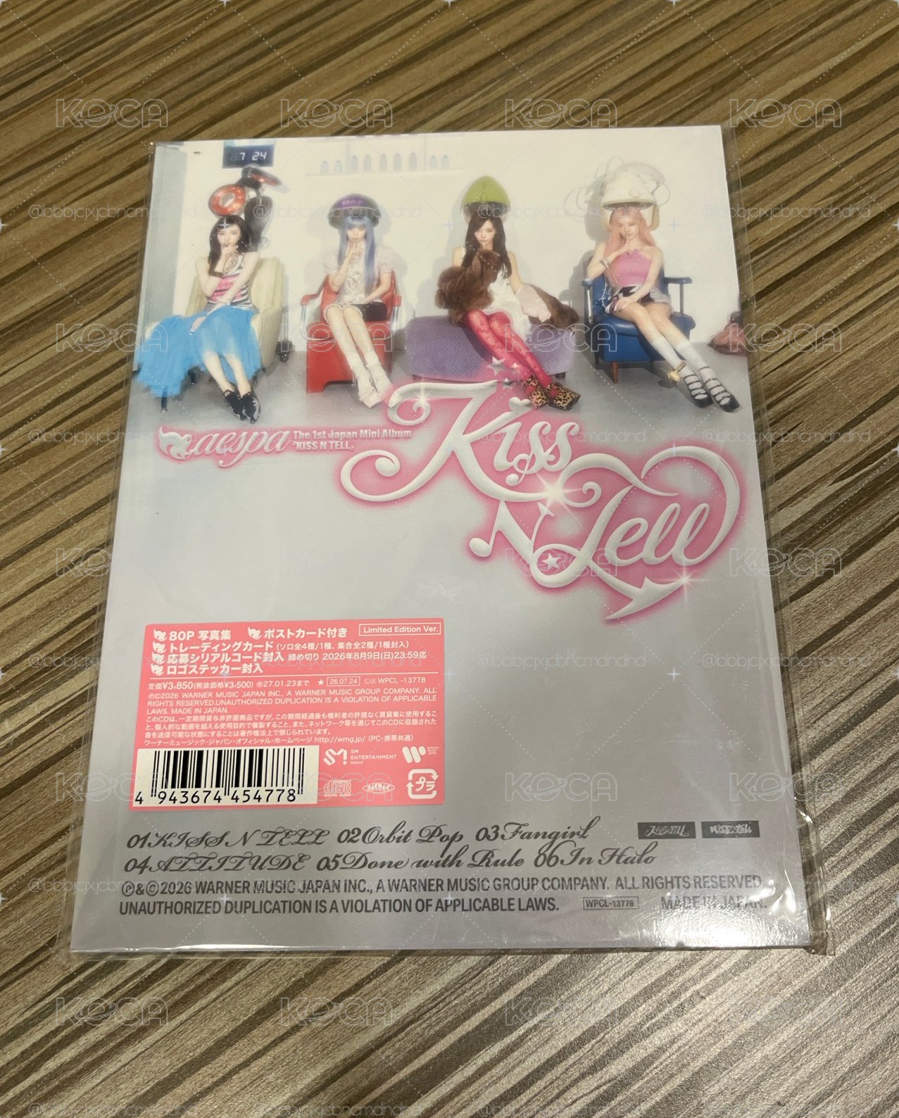 KISS N TELL Limited Edition Ver. 專輯未拆