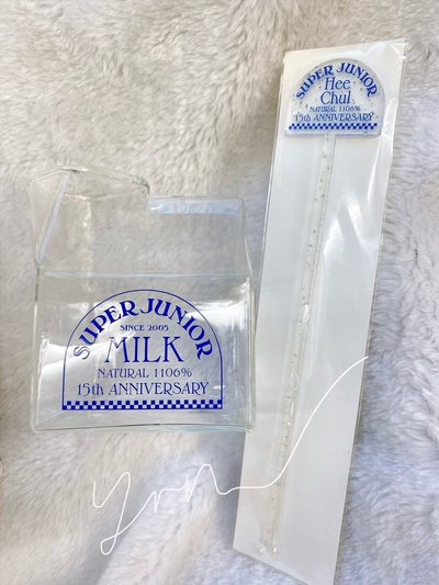 SJ 15週年希澈牛奶杯+攪拌棒