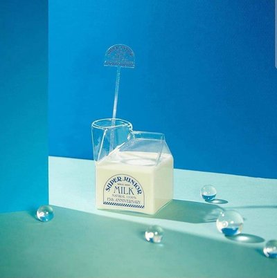 SJ 15週年希澈牛奶杯+攪拌棒