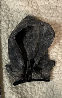 灰色帽踢10公分娃衣