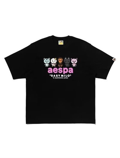 BAPE® x aespa T恤 aespa x BABY MILO 