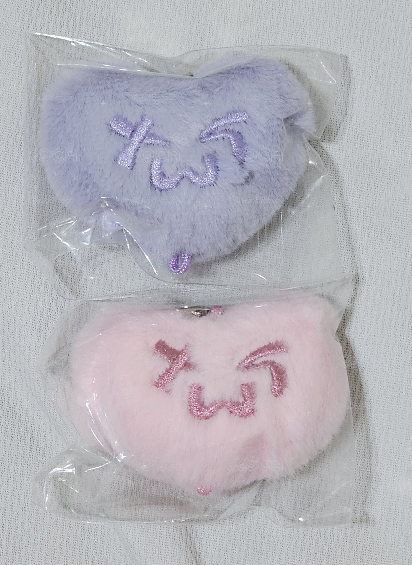 Tws 愛心吊飾 紫 粉