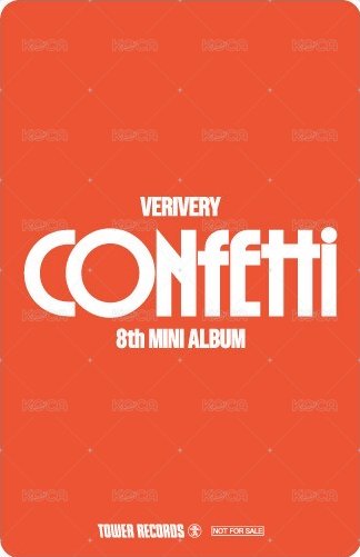 CONFETTI 塔店 特典卡  背面