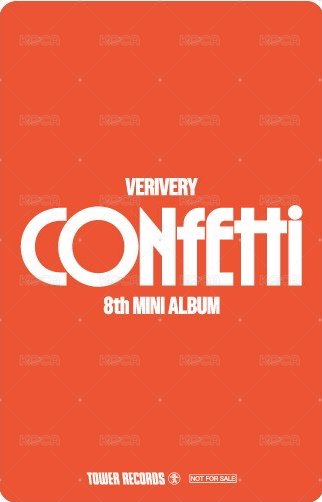 CONFETTI 塔店 特典卡  背面