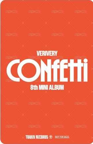 CONFETTI 塔店 特典卡  背面