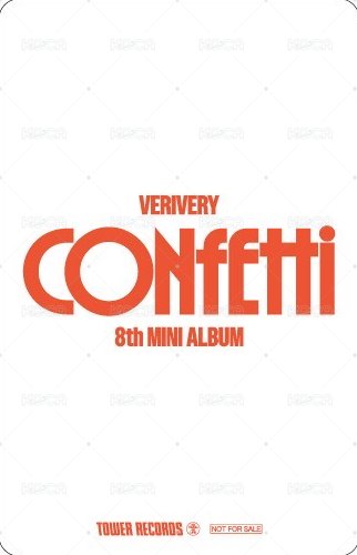 CONFETTI 塔店 渋谷限定 特典卡  背面