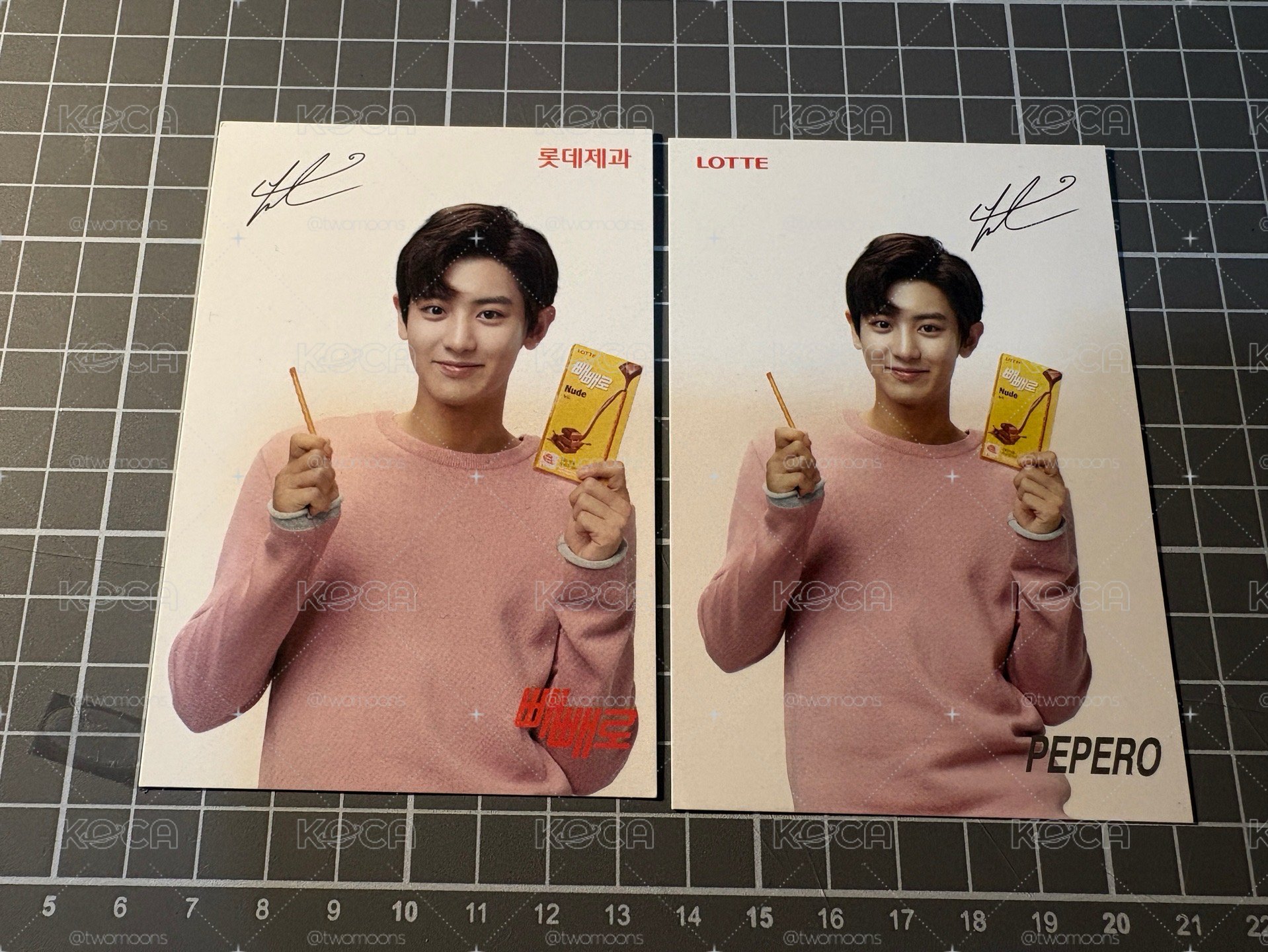 EXO 燦烈PEPERO卡 台版 韓版