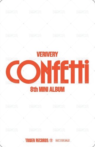 CONFETTI 塔店 渋谷限定 特典卡  背面