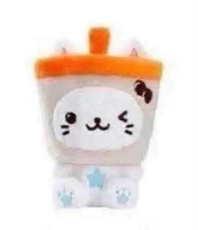 奶茶貓坐姿娃