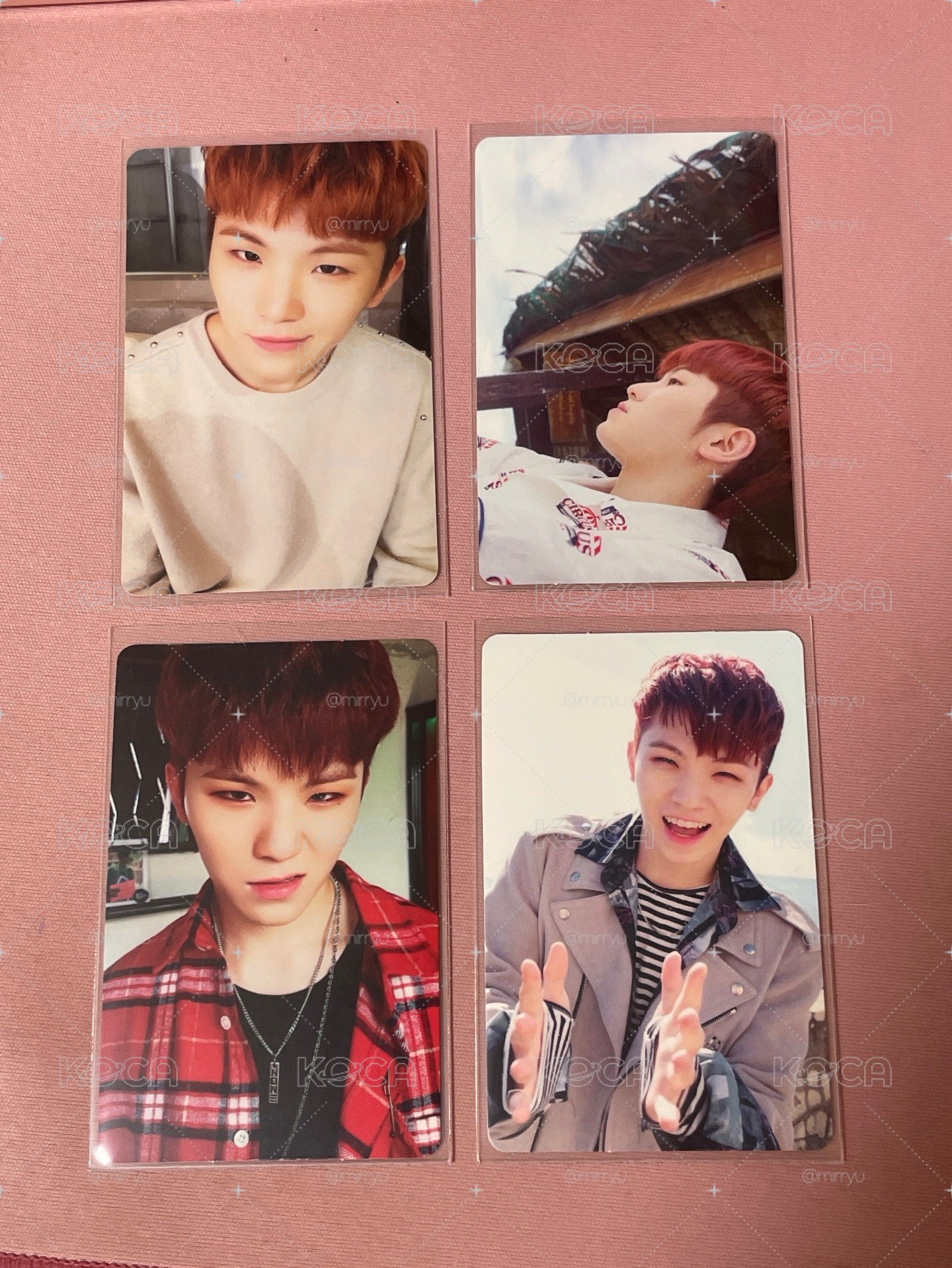 Woozi 知勳 seventeen 正二 專輯卡 黑、白、綠、橘ver. teen age 一套