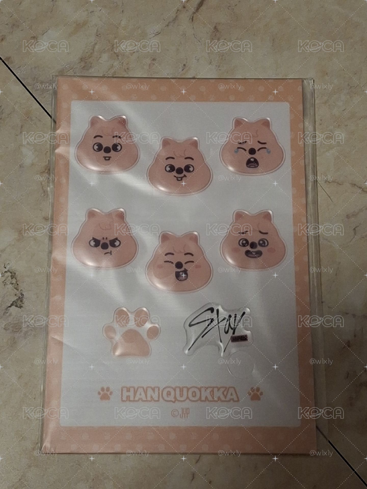 skzoo一番賞之韓闊卡立體貼紙