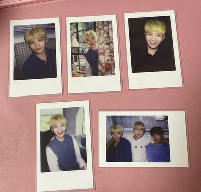 Woozi seventeen DIAMOND EDGE 周邊卡 鐵盒拍立得 早期拍立得 五張不拆