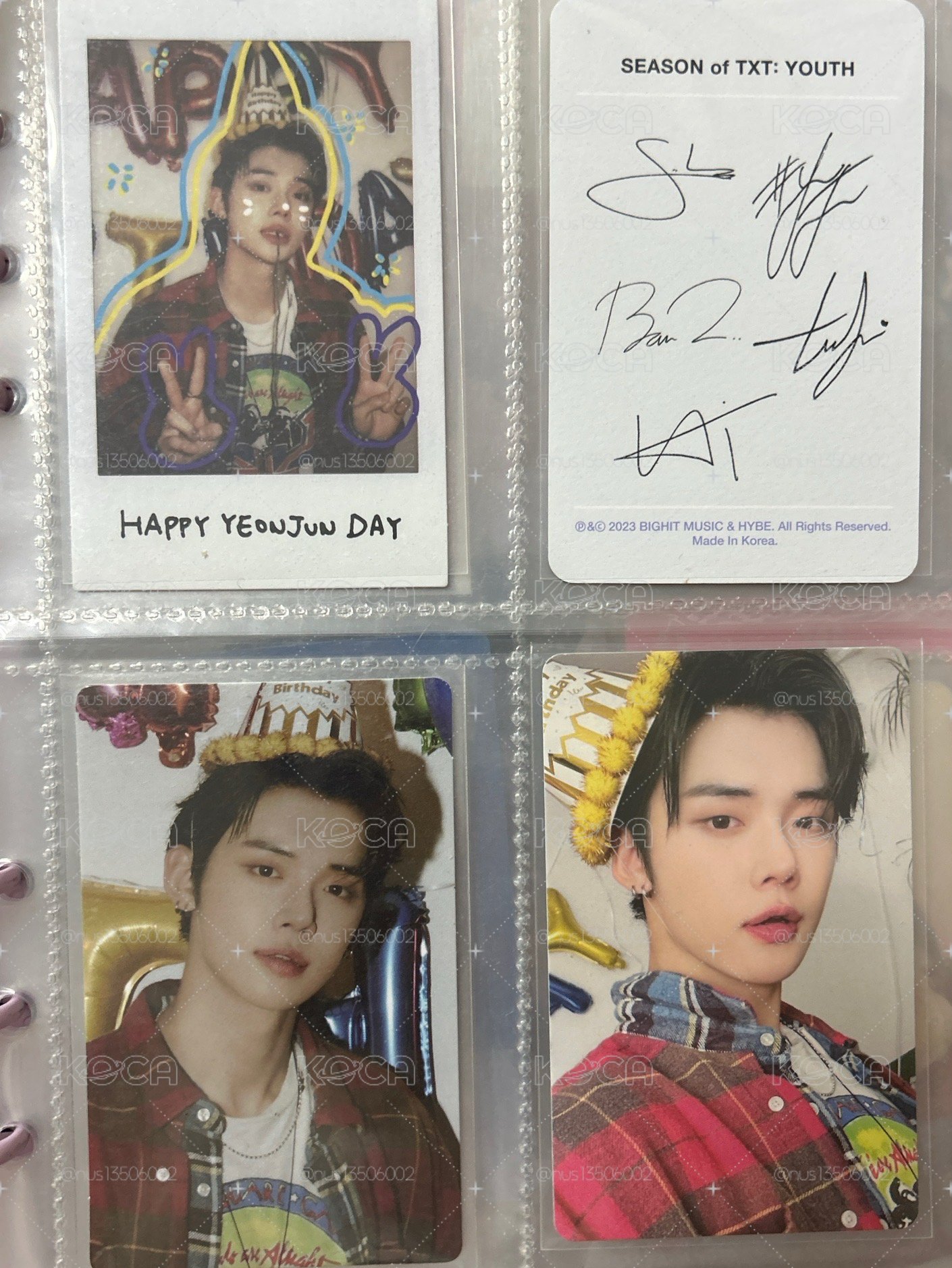 TXT 23 DECO 然竣小卡