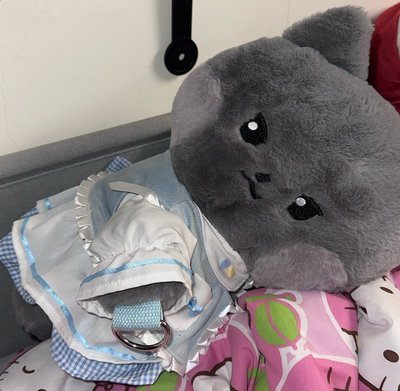 雄側背包娃