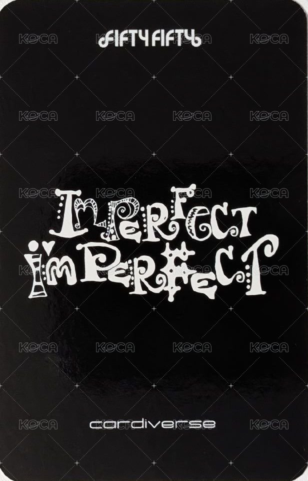 Imperfect-I'mperfect Cardiverse 線上團體視訊 4.0 簽售卡 角 ver. 背面