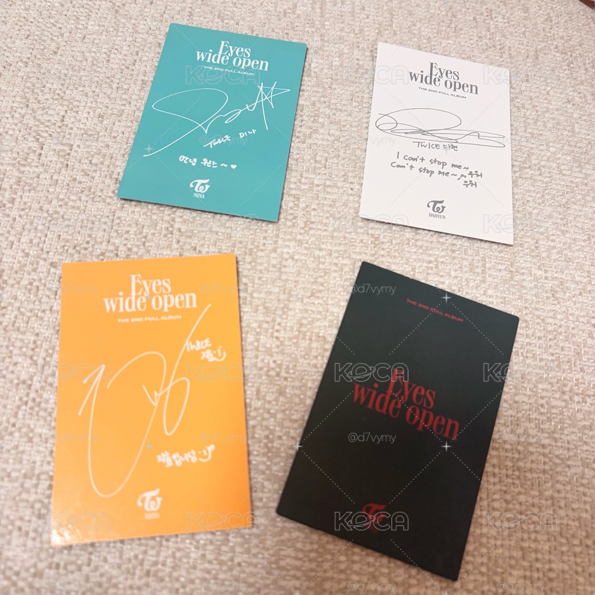 TWICE🐰正規二輯Eyes Wide Open官方小卡✨
