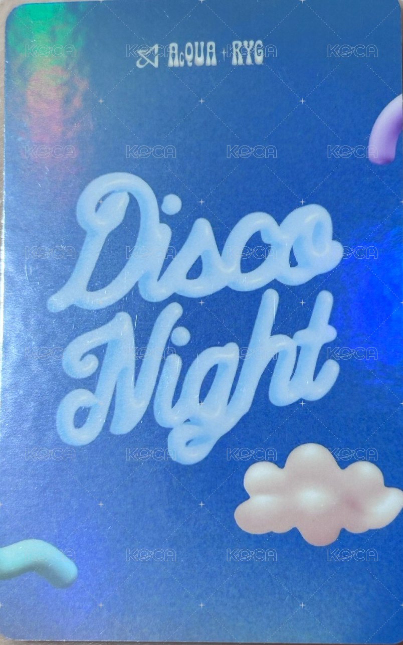 R.Y.G.Disco Night 周邊卡  背面
